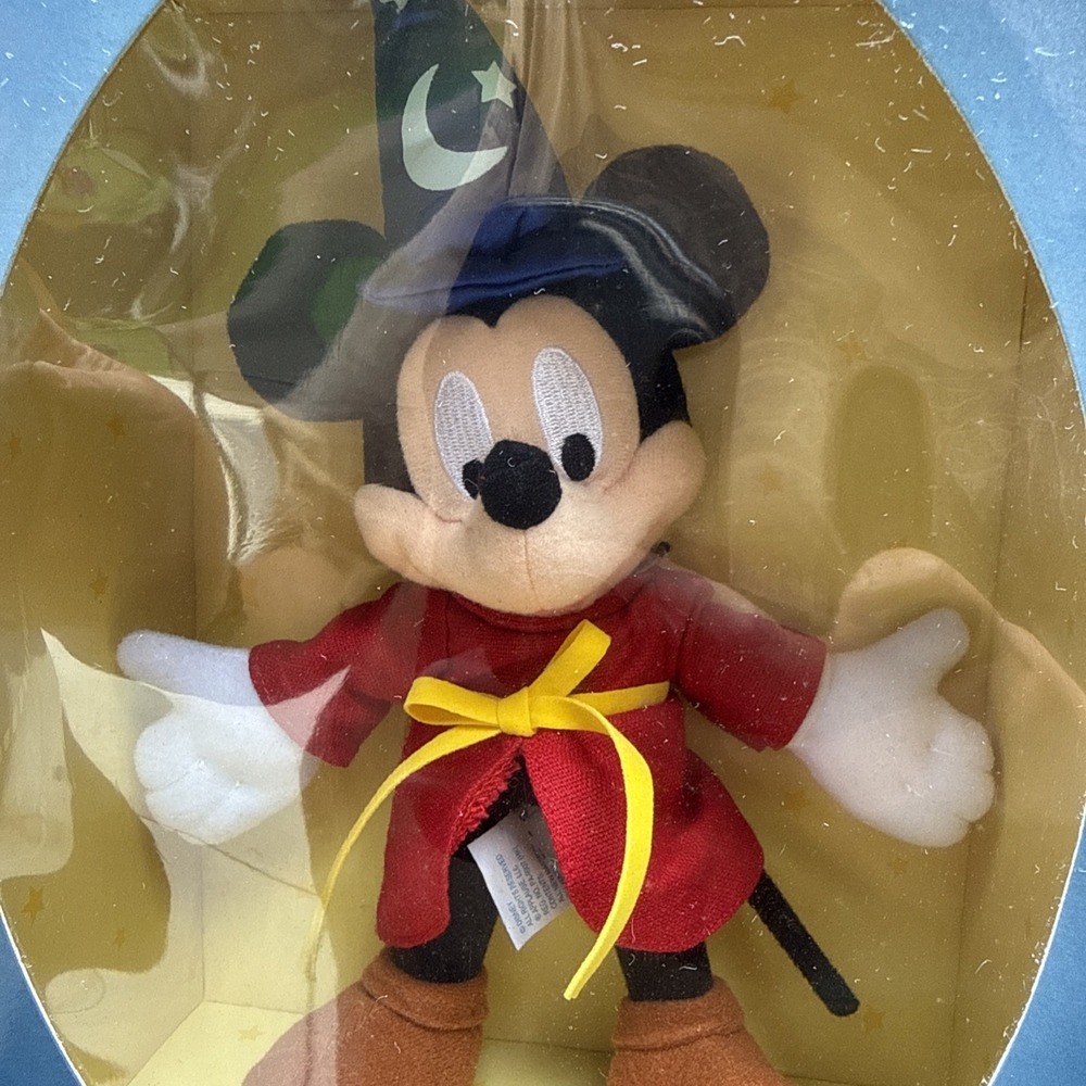 Sorcerer Mickey Mouse Applause Fantasia Plush 1990 VTG Box Tag Disney Doll Toy - Picture 9 of 12